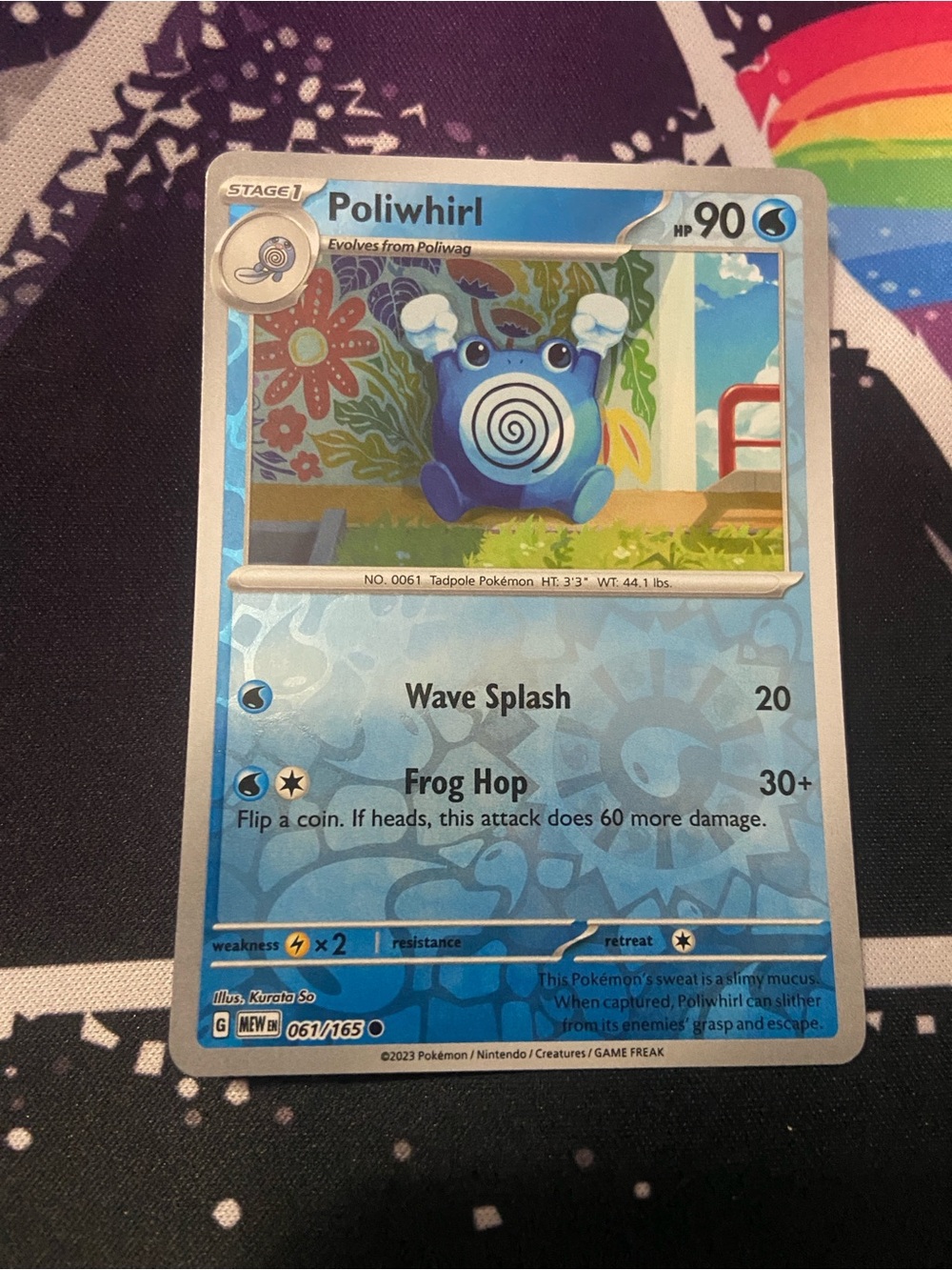 Poliwhirl (Card Number 061/165) Rev holo Scarlet & Violet: 151